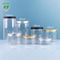 Clear Sealed Pet Plastic Food Storage Jar With Lid 100g 300g 500g 1000g